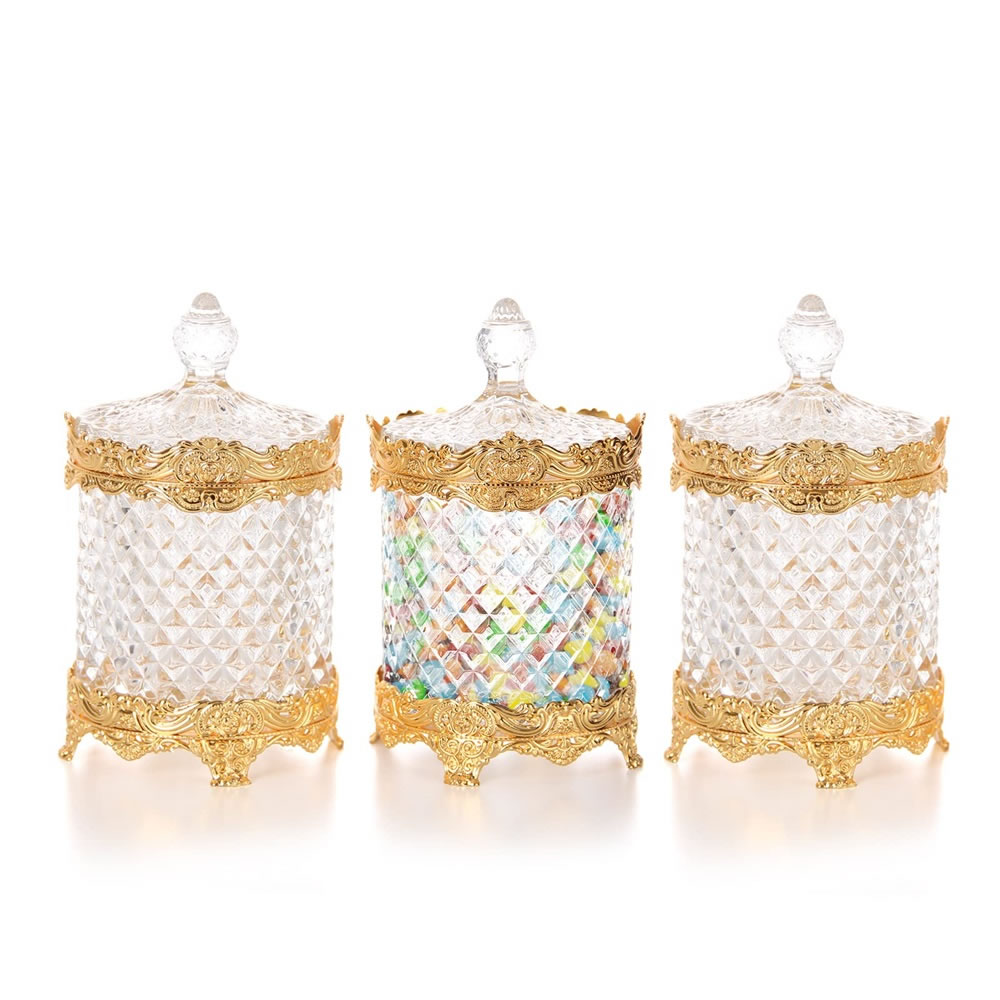 LB Vorratsdosen mit deckel Set Glasbehälter mit deckel 3 Stück Vorratsgläser mit deckel Für Candy, Coffee Vorratsgläser Gewürzgläser Bonbonglas Bonboniere LB2021SG200