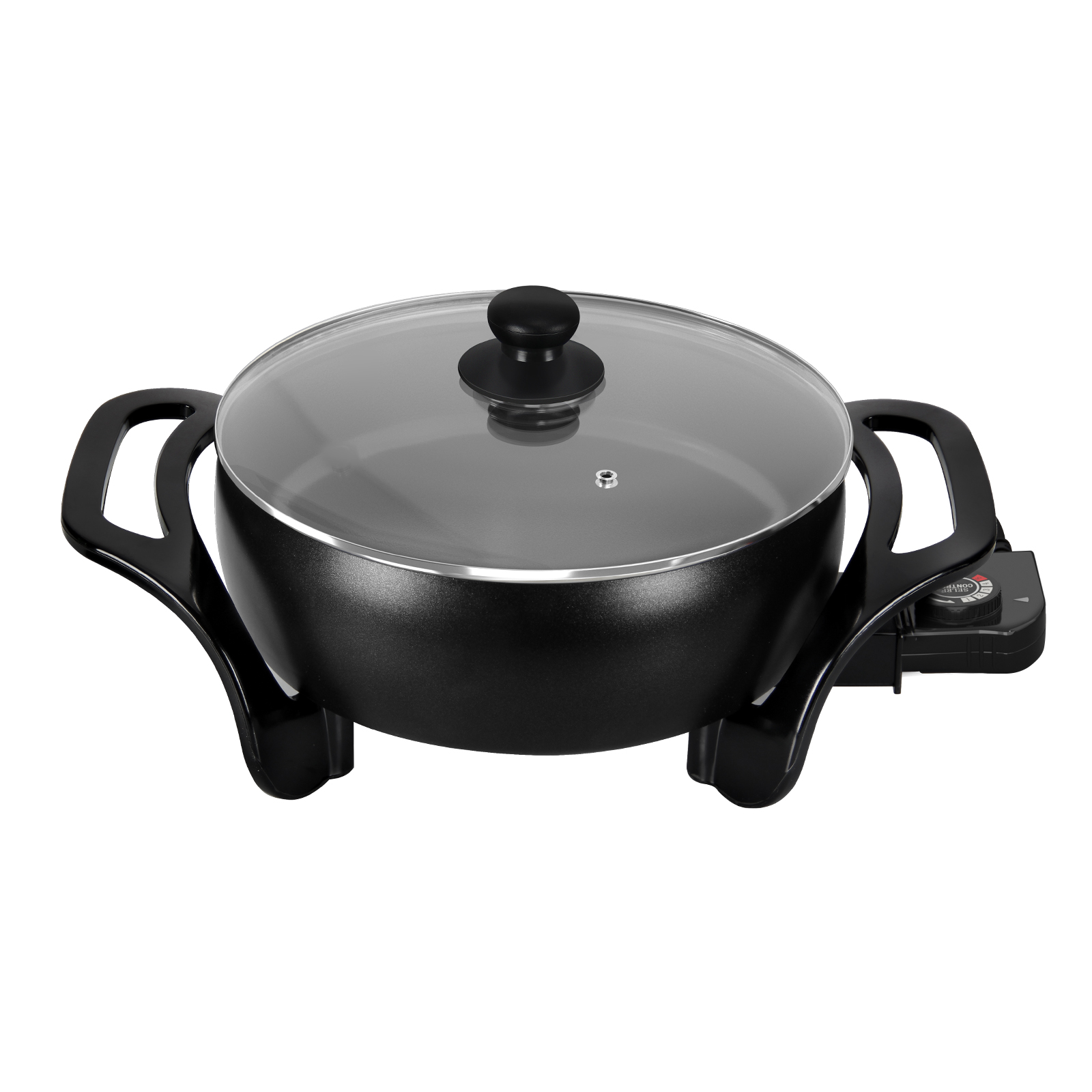 Electric pan Scheffler electric pan with lid, electric multi-purpose pan, with non-stick coating, Ø 27 cm, 1500 W (EFP-006)