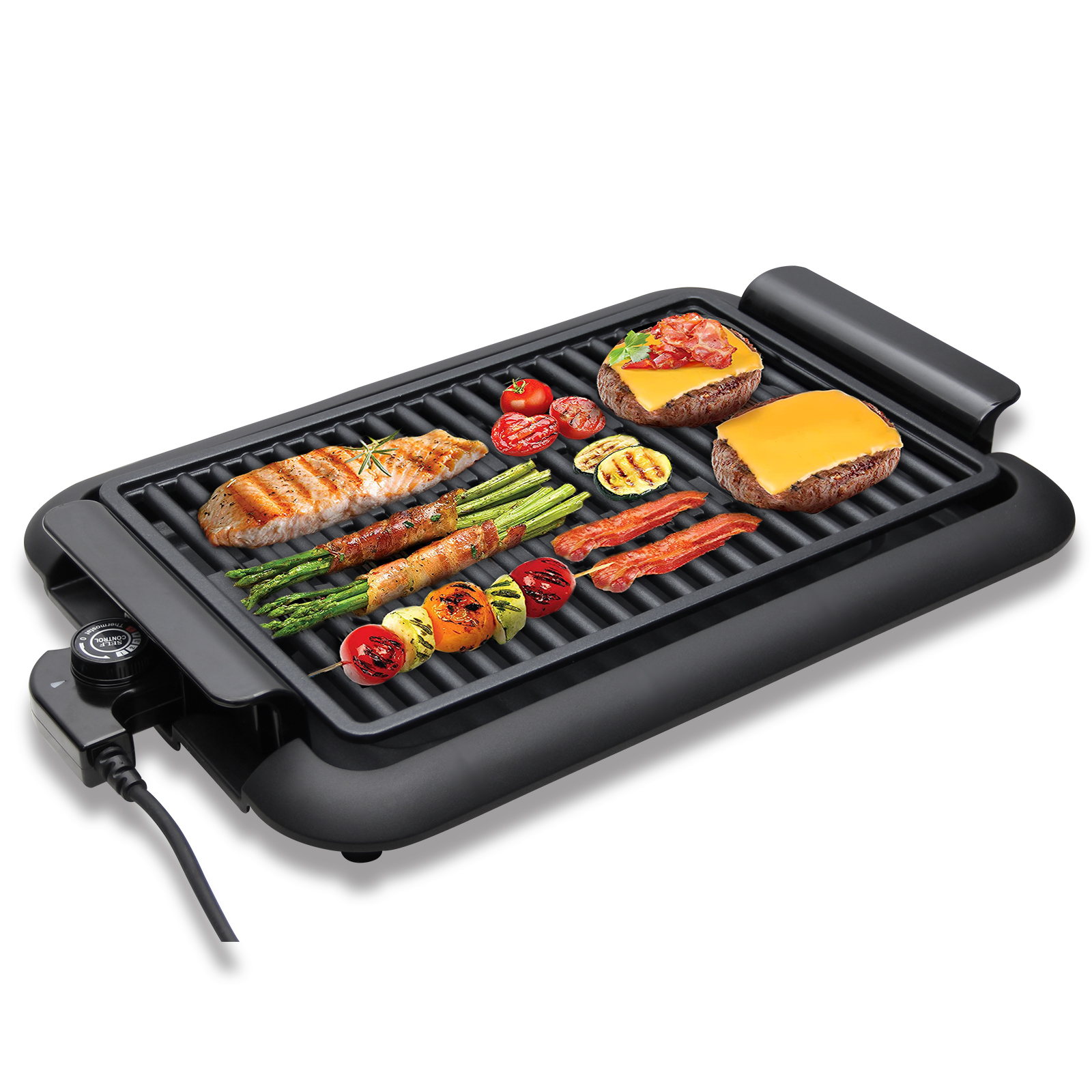 Scheffler table grill electric 1200W electric grill for balcony, BBQ grill 38x25cm，EGP-023