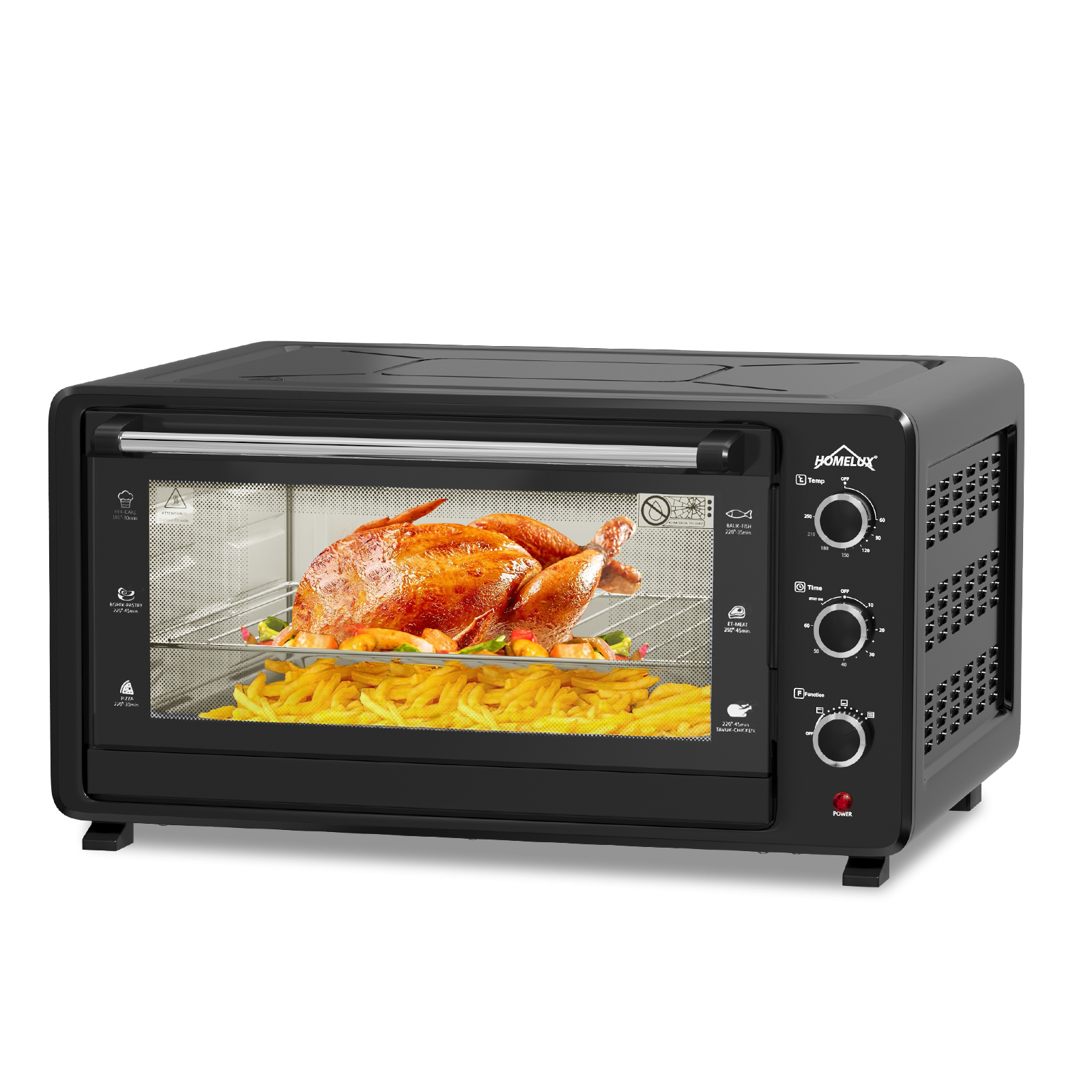 26L OVEN/3*0.75m2*1m VDE plug with CCA wire，AOTE-8026