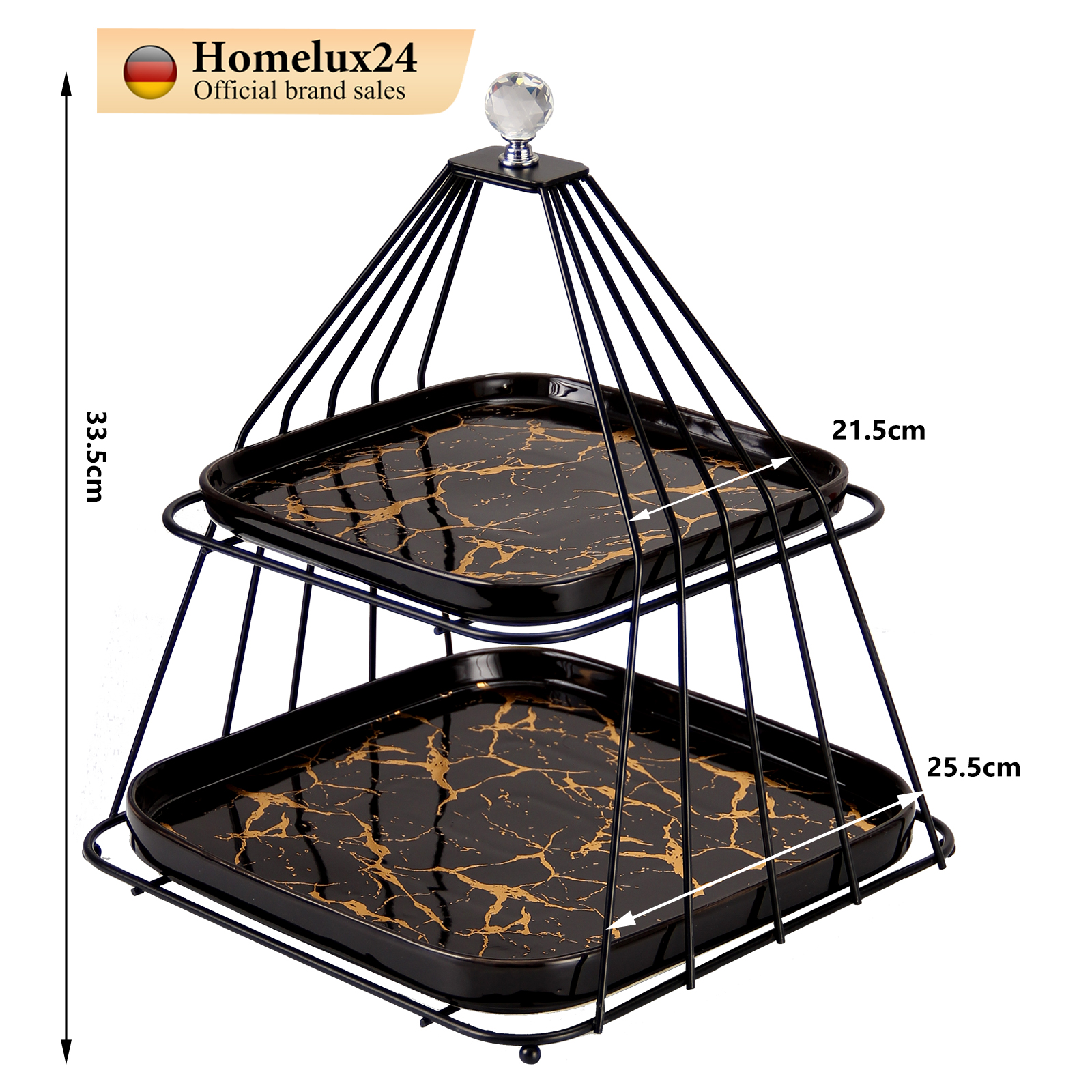 SET OF 2 WITH STEEL STAND(SAME AS PISCURE) glaze color on the porcelain porcelain with decal design，LB21P2B002