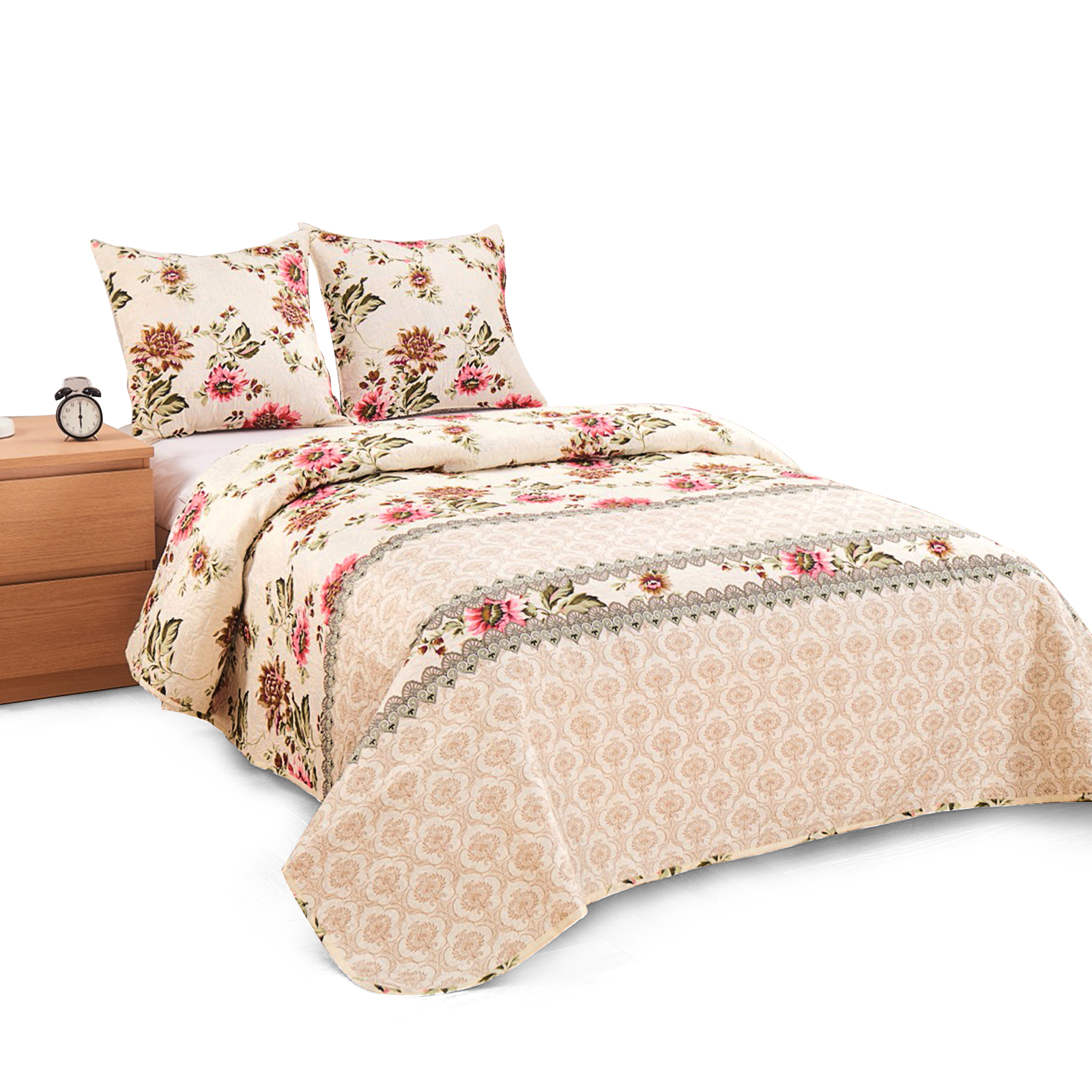 Homelux bed linen, bedding and bed linen, 3-piece bed linen set, queen bed sheet set, duvet cover 200 x 200 cm, bed linen 240 x 250 cm, 2 pillowcases 50 x 70 cm, bed linen