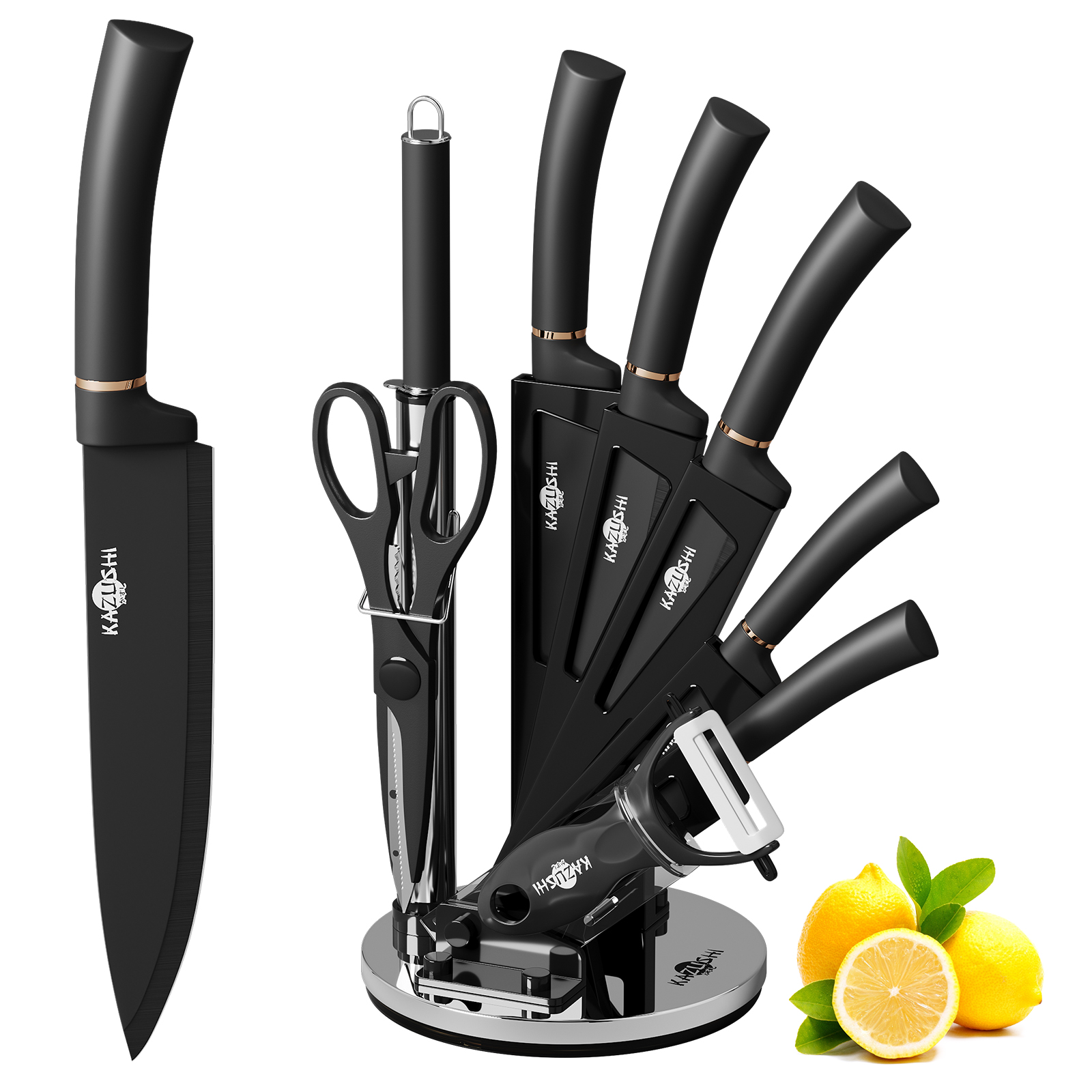 9PCS KNIFE SET WITH ACRY STAND，KA-KN91
