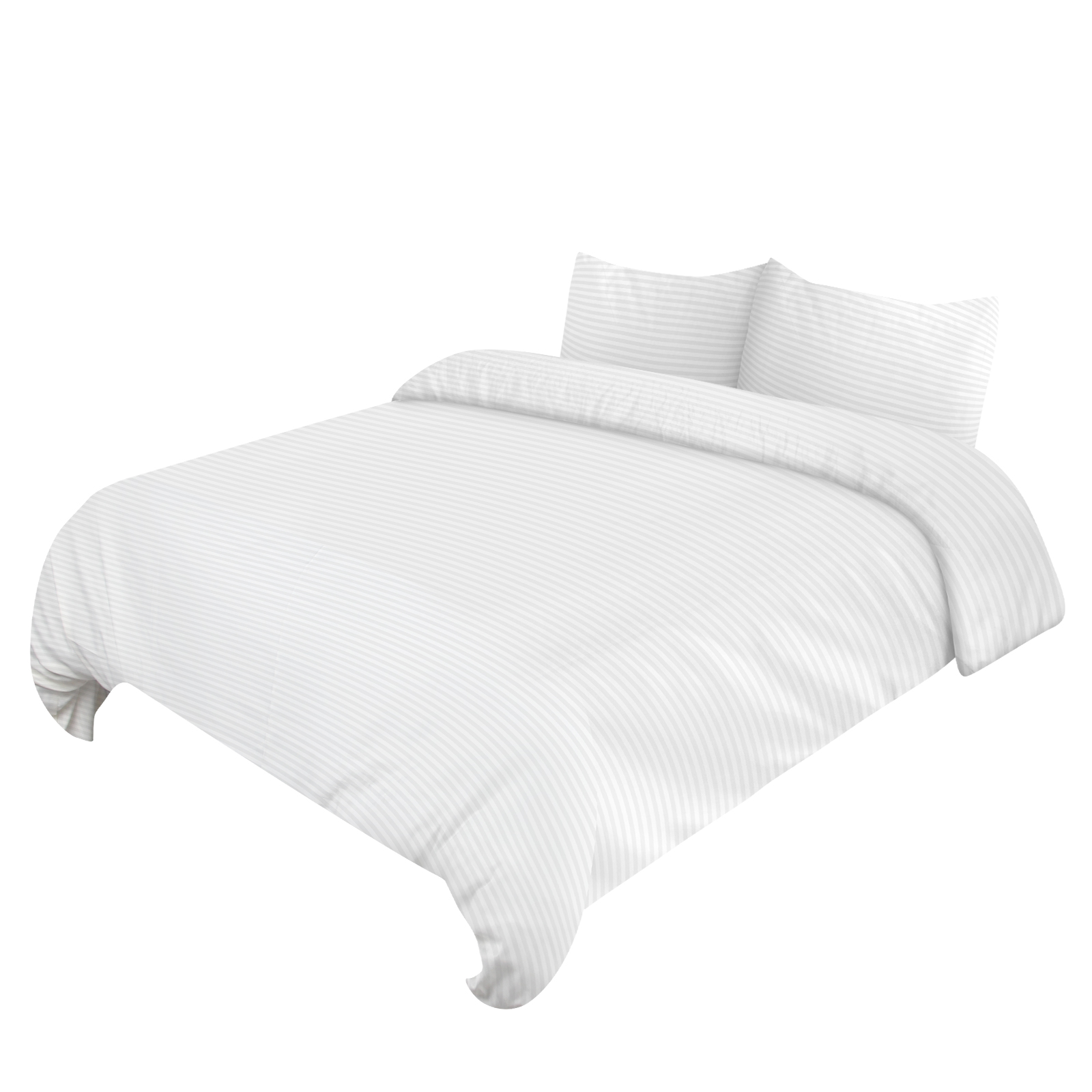 HOMELUX Bettwäsche 220x240 4teilig - Weiß Bettbezüge 200 x 220 1er Set mit 50x70 2er Kissenbezüge, Bettwäsche-Sets 220x240cm aus Mikrofaser，HL-4CST017