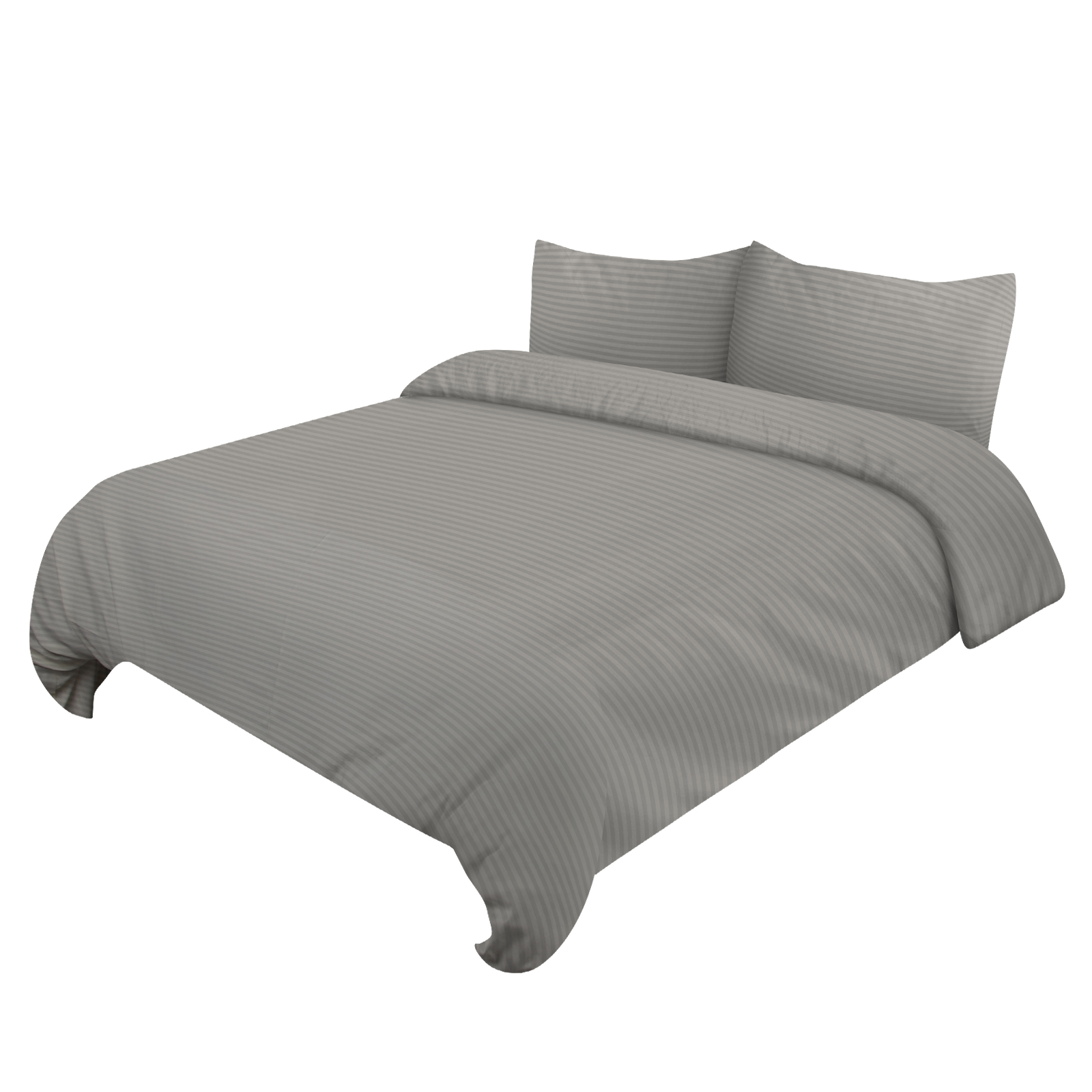 HOMELUX Bettwäsche 220x240 4teilig - Hellgrau Blau Bettbezüge 200 x 220 1er Set mit 50x70 2er Kissenbezüge, Bettwäsche-Sets 220x240cm aus Mikrofaser，HL-4CST122